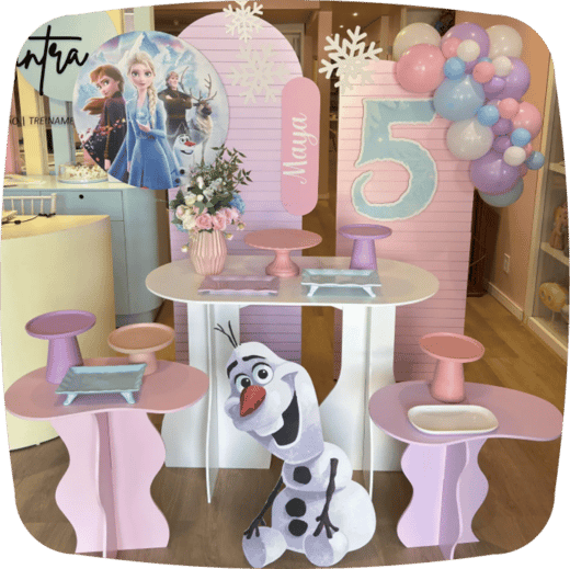 Kit Pegue & Monte tema inverno com painel azul