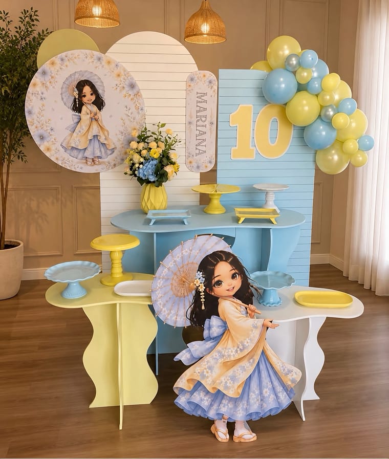 Kit Pegue & Monte tema oriental criado com IA