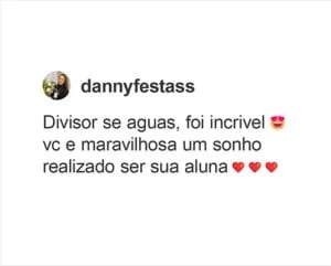 Feedback de aluna sobre o workshop